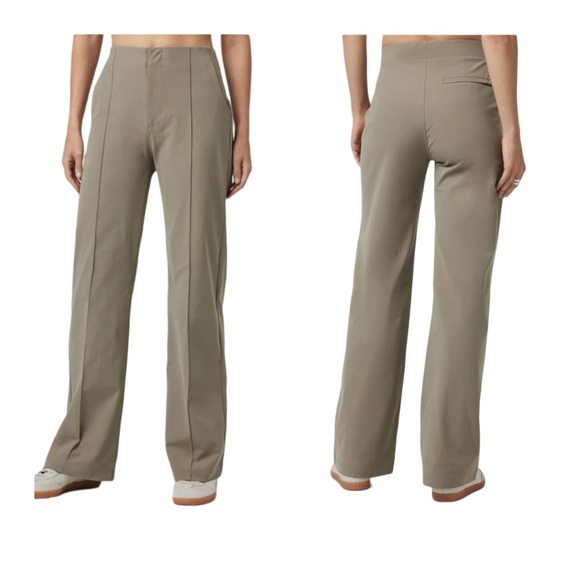 Vuori Meta Wideleg Pant in Taupe NWT - LONG - Picture 1 of 10